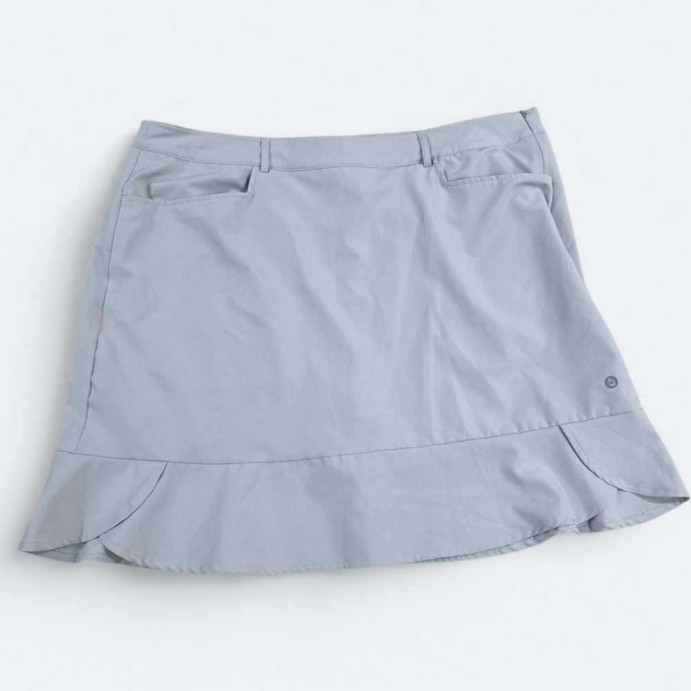 Baleaf Skort Size 2XL Activewear Skirt With Built In Shorts Light Gray
